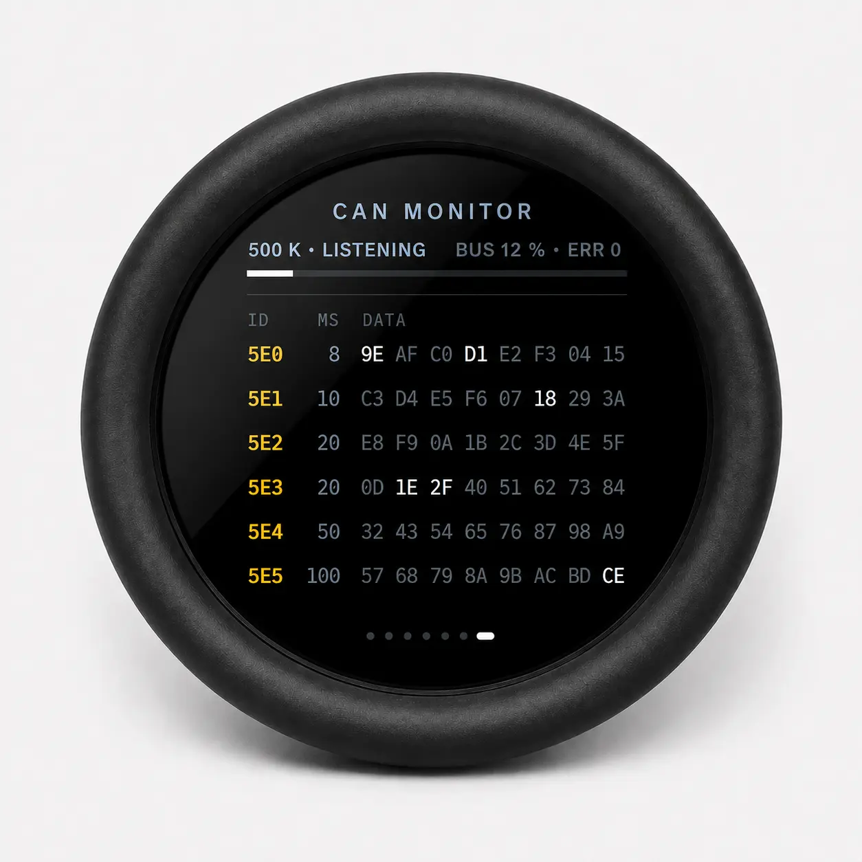 Screen 6 — CAN Monitor