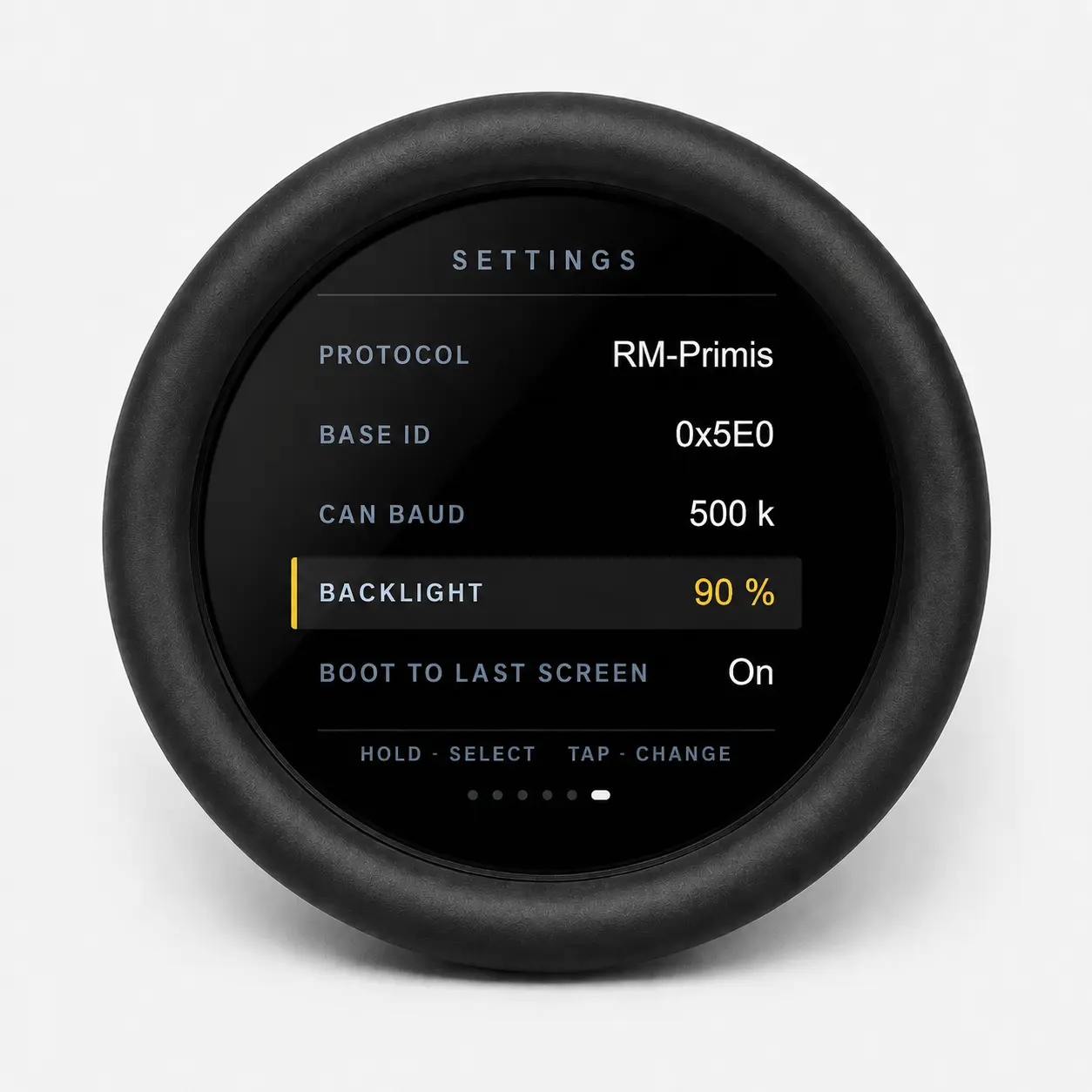 Screen 7 — Settings